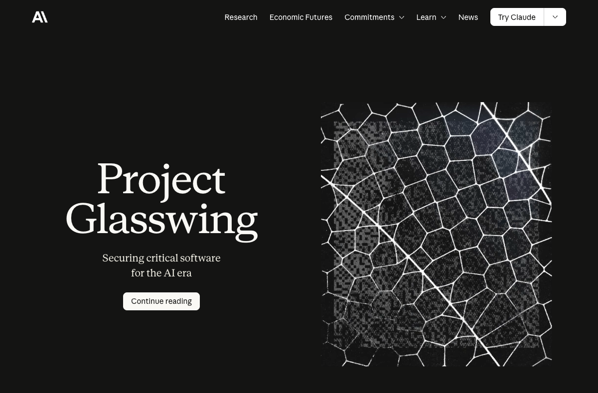 Project Glasswing: Securing critical software for the AI era — Anthropic公式ページ